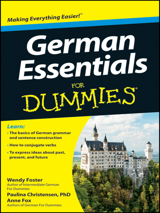 Title details for German Essentials For Dummies by Wendy Foster - Available